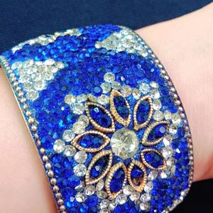 Blue Stone Large Bangle