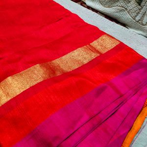 Red Silk Saree