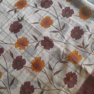 Jhari Border Grand Flower Look Saree