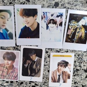 BTS SUGA SET OF 7 HOGH QUALITY INSTAX PHOTOCARDS