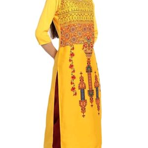 7Threads Yellow Kurti 💛