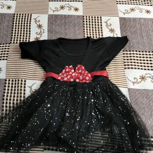 Black Color Net Frock