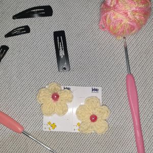 Crochet Small Hair Clips