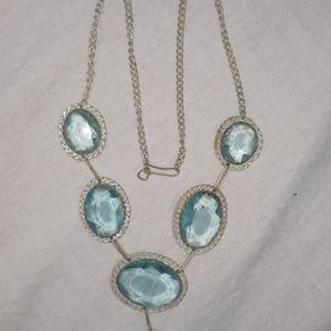 Blue Neclace With Ring