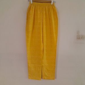 Yellow Printed Kurta Set (Women's)