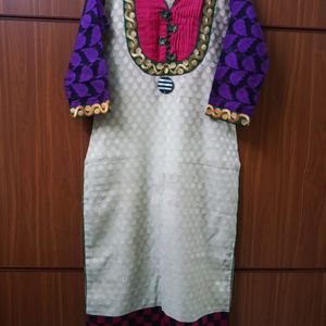 Cream Colour Kurti