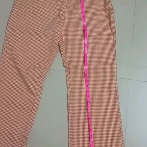 Cotton Checked Pant