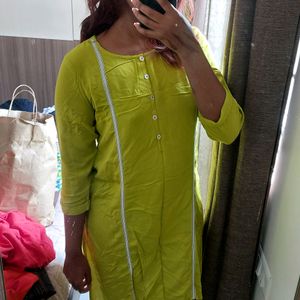 Lime Green Kurta