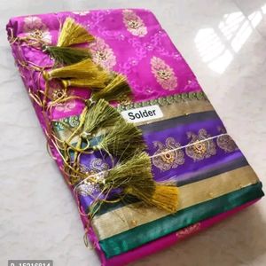 Brand New Silk Saree With Blouse Piece