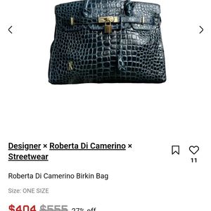 Birkin Bag By Designer Roberta Di Camerino