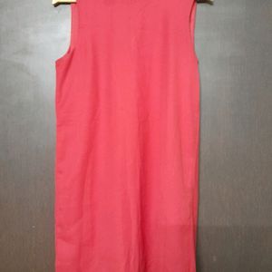 RED Highneck Dress