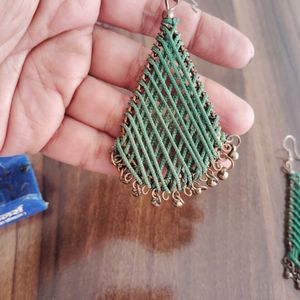 Green Earrings