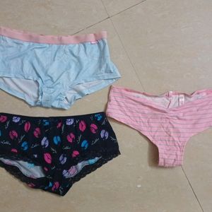 Set Of 3 Victoria Secret Pink Panties