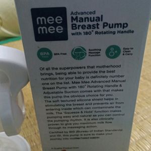 Meemanual breast pump