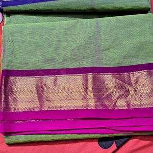 New KANCHI cotton Saree With BP