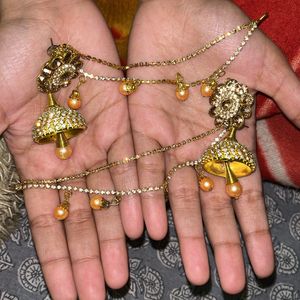 Ethnic Jhumka For Heavy Looks.