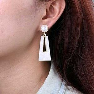 Combo Of 2 Geometric Dangling Earrings