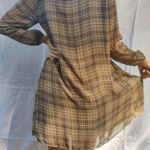 Brown Smesh Dress