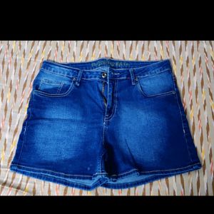 Blue Denim Shorts