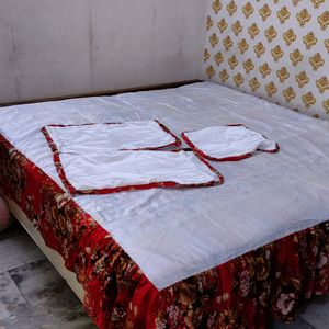 Satin Fabric Double Bed Sheet