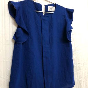 Blue Short Sleeve Top