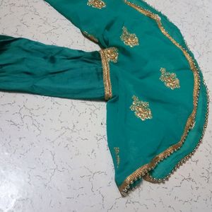 Peplum Top With Dhoti Salwar