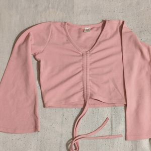 Aesthetic New Flayerd Peach Top