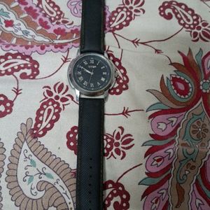 Mens Black Wristwatch