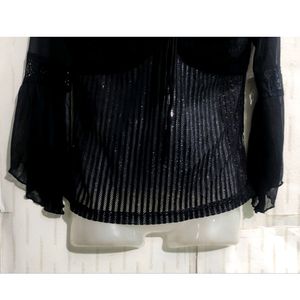 Stylish Black transparent Top For women's