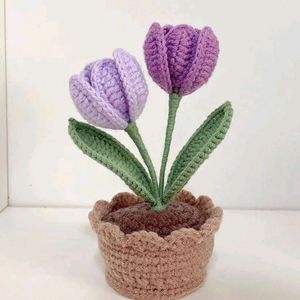 Crochet Tulip 🌷 Pot