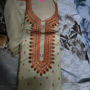 Suit Material Full Embroidery Cotton