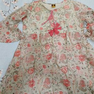 Mother Care Aline Dress Olive And Baby Pink