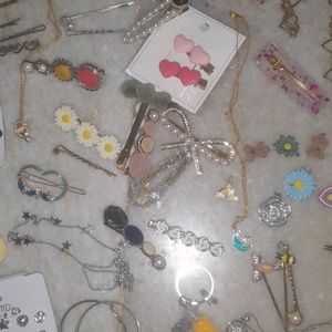 Korean Charms, Necklaces,Hair Accessories Lot