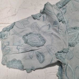 Designer Powder Blue Top