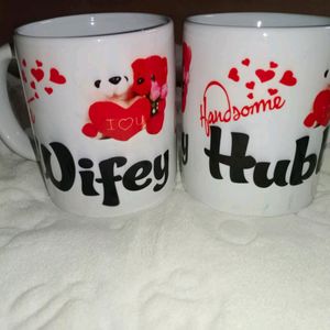 husband wife tea cups