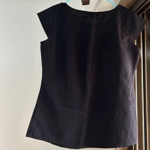 Austin Reed Branded Black Formal Top