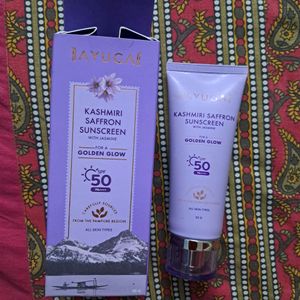 Ayuga Sunscreen Kashmiri Saffron SPF 50 PA ++++