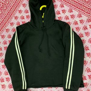 Black Striped Hoodie