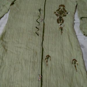 Pestel Pista Coloured Stylish Kurti