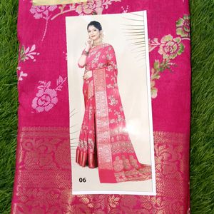 Mugdha Silk Saree Pink 🩷