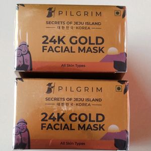 Combo Of 2 Pilgrim Gold Facial Mask