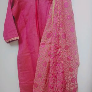 Rose Gold Kurta Set