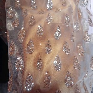 Beautiful Golden Lehenga With Heavy Worked