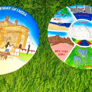 Wall Decorating Plates (7 In 1 , Gateway Of India)