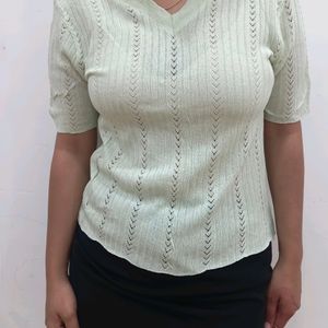 Korean V Neck Top