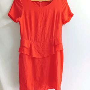 🎉50% OFF🎉Orange polysilk Damilira Dress