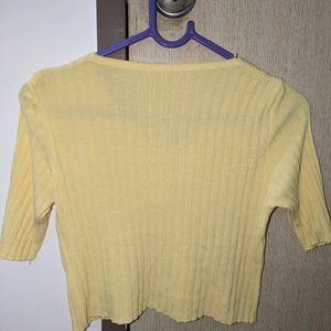 Yellow Crop Top