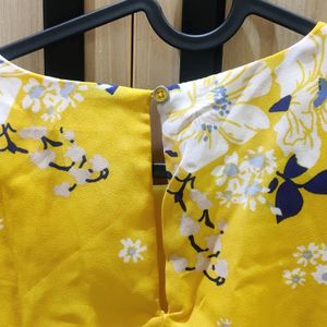 Yellow Floral Dress