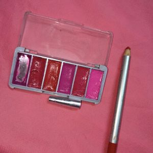 Lipstick Palette And Lipliner