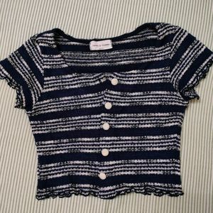 Korean Wool Crop Top